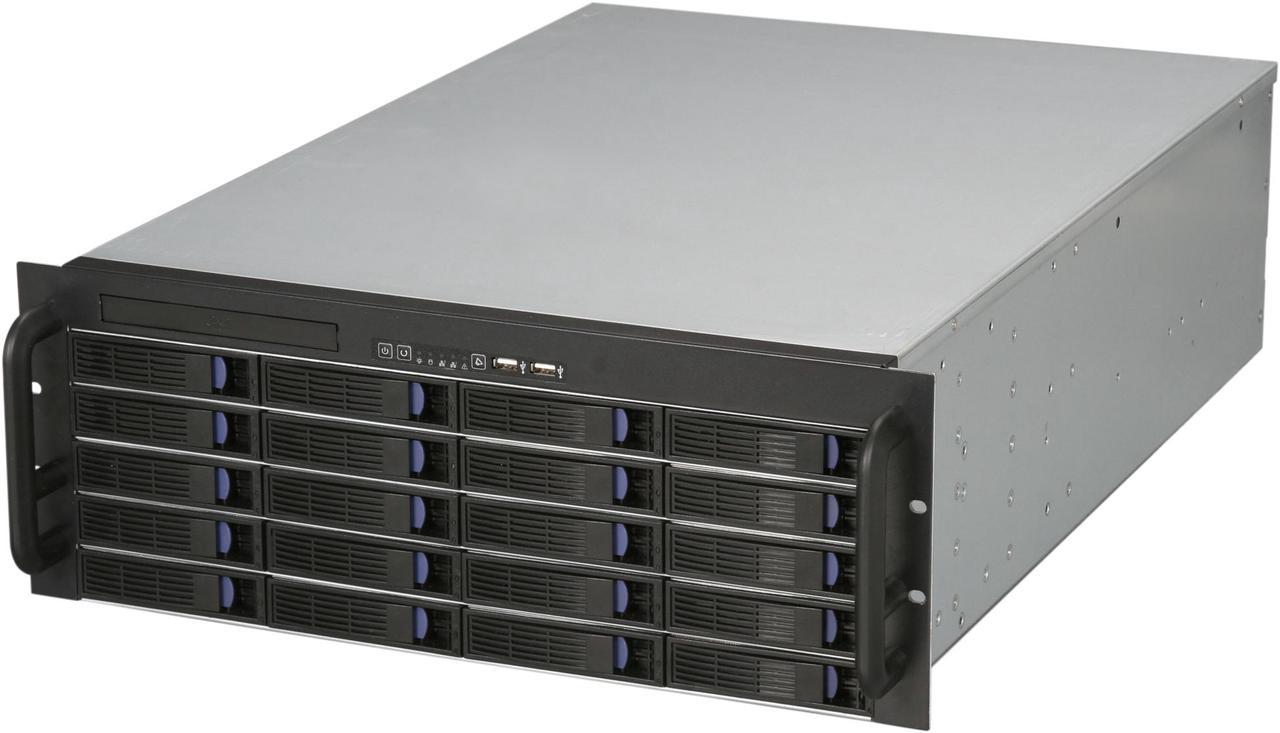 Main image of NORCO RPC-4020 4U Rackmount Server Chassis w/ 20 Hot-swappable SATA/SAS Drive Bays