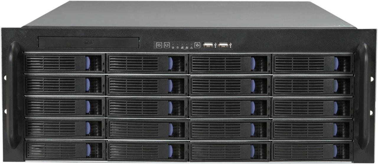 Alt view image 2 of 7 - NORCO RPC-4020 4U Rackmount Server Chassis w/ 20 Hot-swappable SATA/SAS Drive Bays