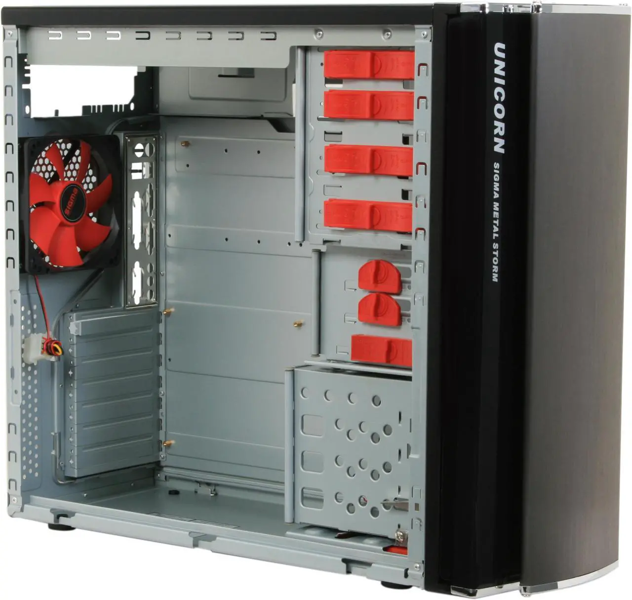Alt view image 9 of 12 - SIGMA UNICORN UNICORN-ST Black 1.0 STEEL SECC ATX Mid Tower Computer Case
