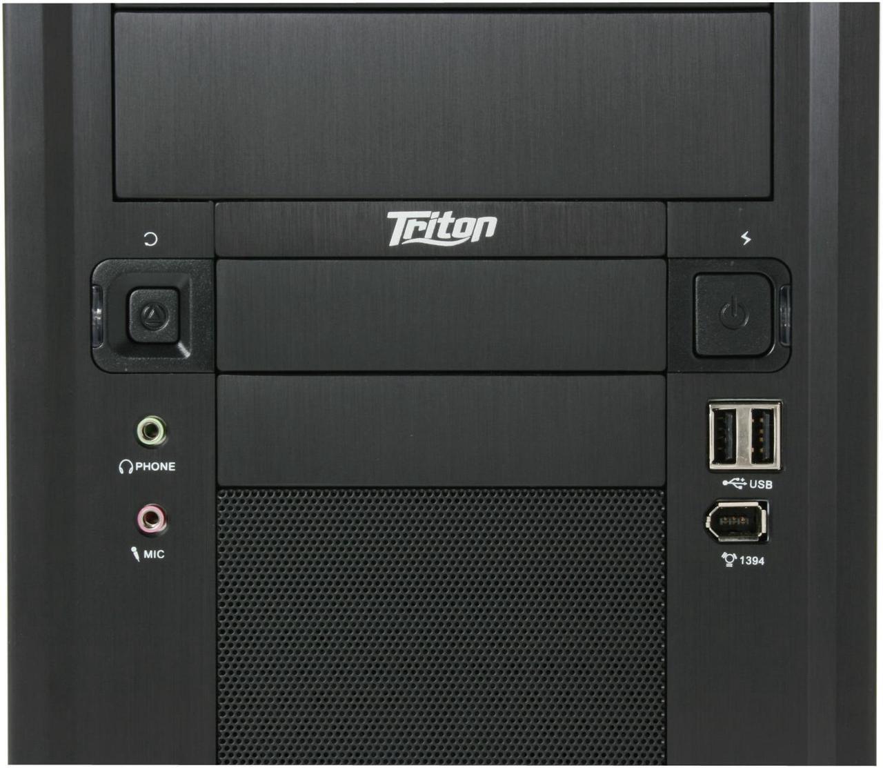 Alt view image 4 of 10 - GIGABYTE Triton 180 Black 0.7mm SECC Steel ATX Mid Tower Computer Case