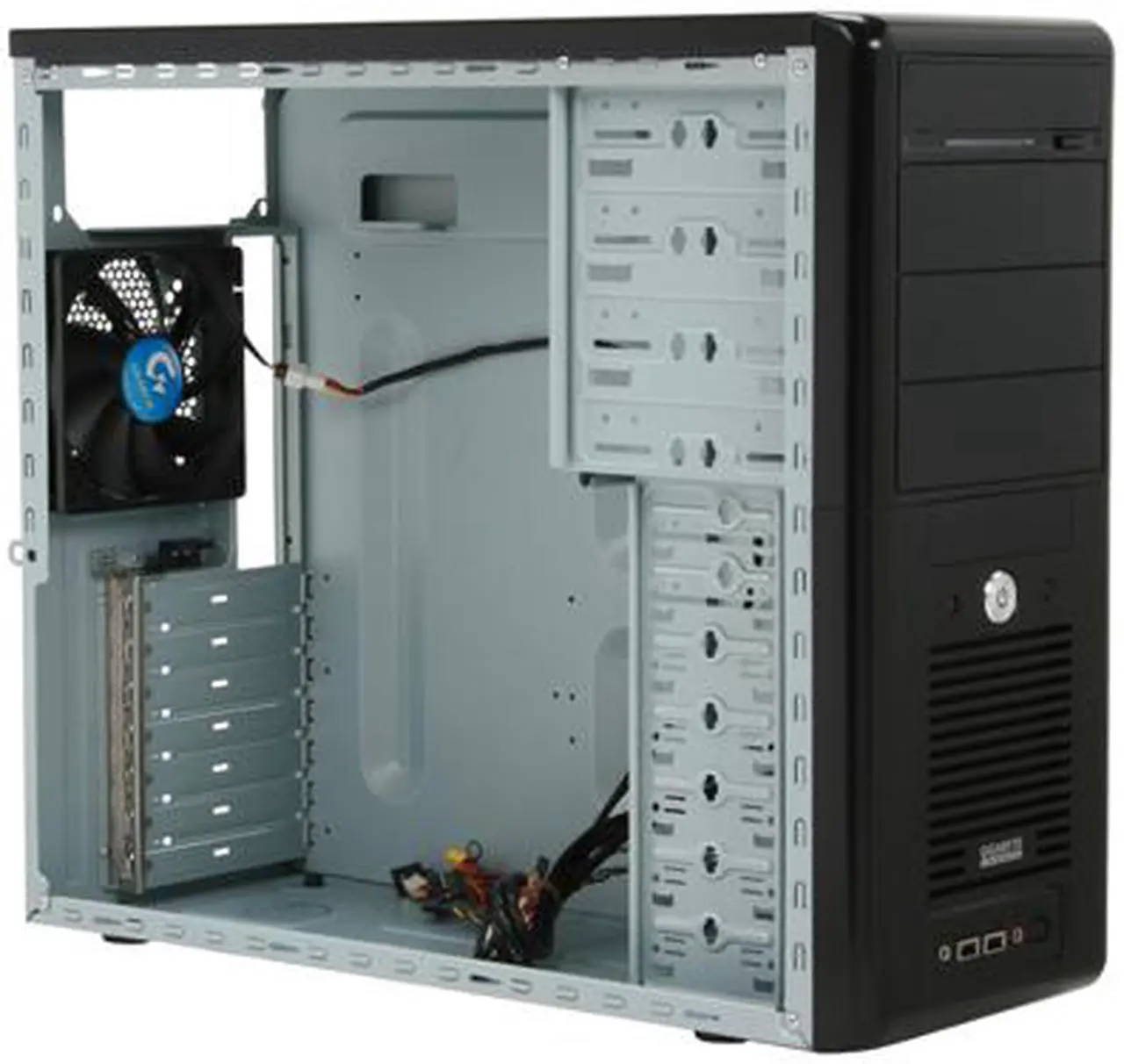 Alt view image 8 of 11 - GIGABYTE GZ-X3BPD-500 Black 0.6mm SECC Steel ATX Mid Tower Computer Case