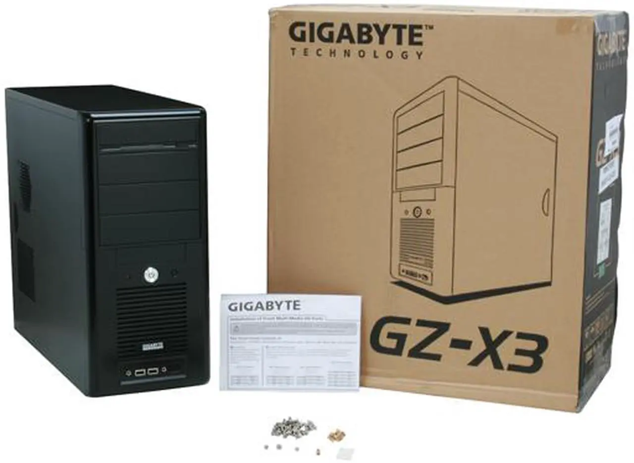 Alt view image 11 of 11 - GIGABYTE GZ-X3BPD-500 Black 0.6mm SECC Steel ATX Mid Tower Computer Case