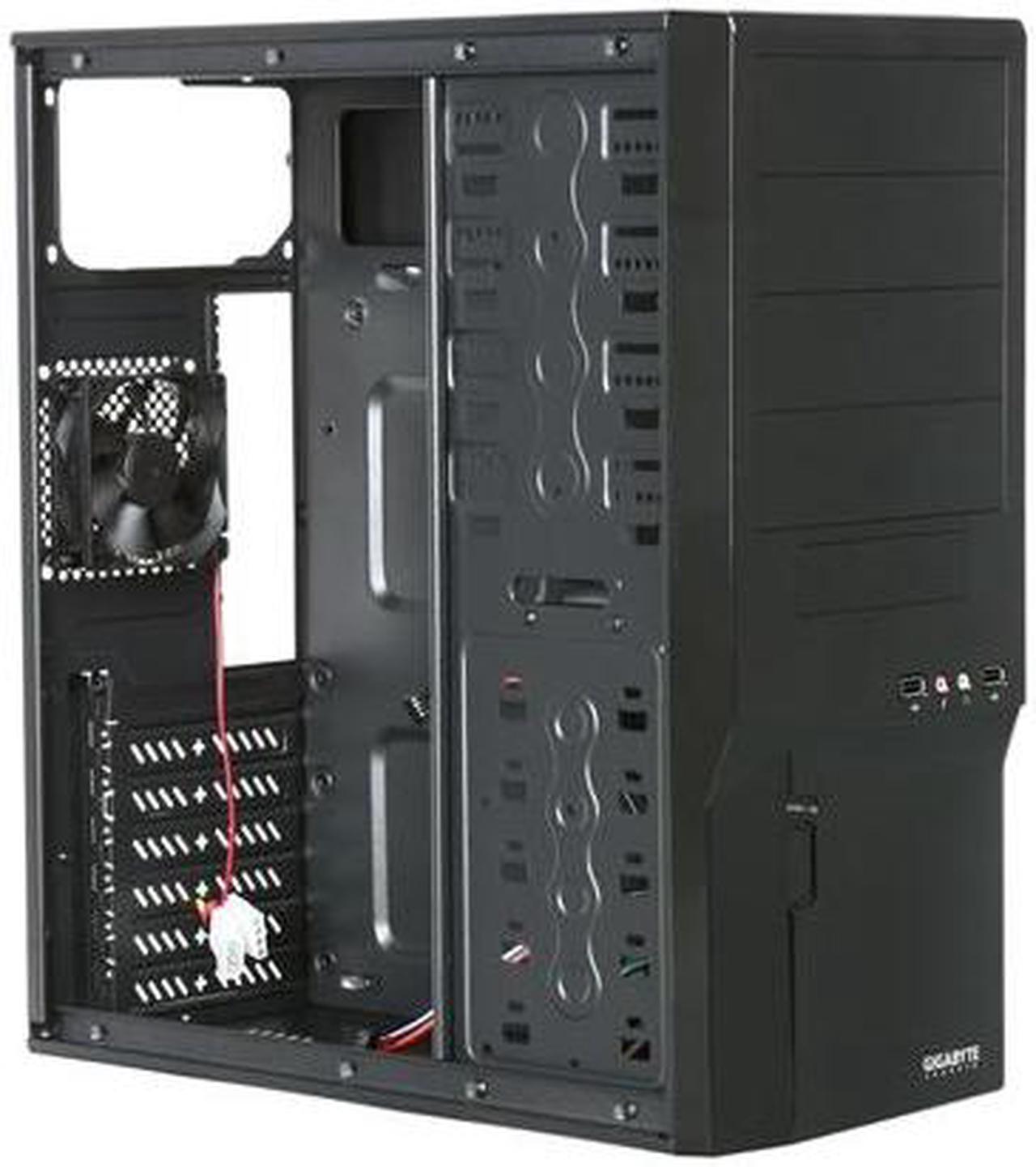 Alt view image 7 of 9 - GIGABYTE GZ-P5HA3W Black SECC ATX Mid Tower Computer Case w/ black interior Tower