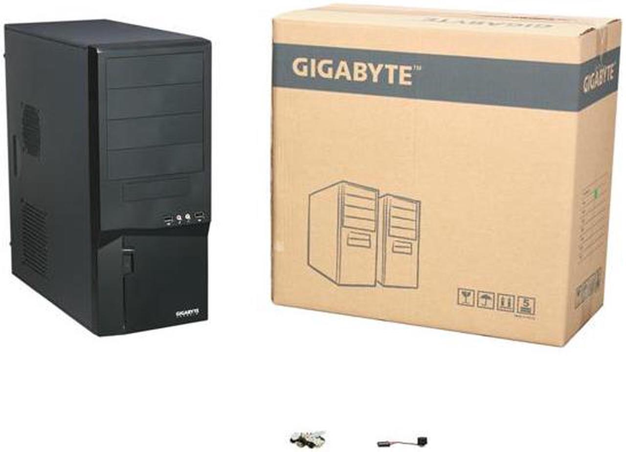 Alt view image 9 of 9 - GIGABYTE GZ-P5HA3W Black SECC ATX Mid Tower Computer Case w/ black interior Tower