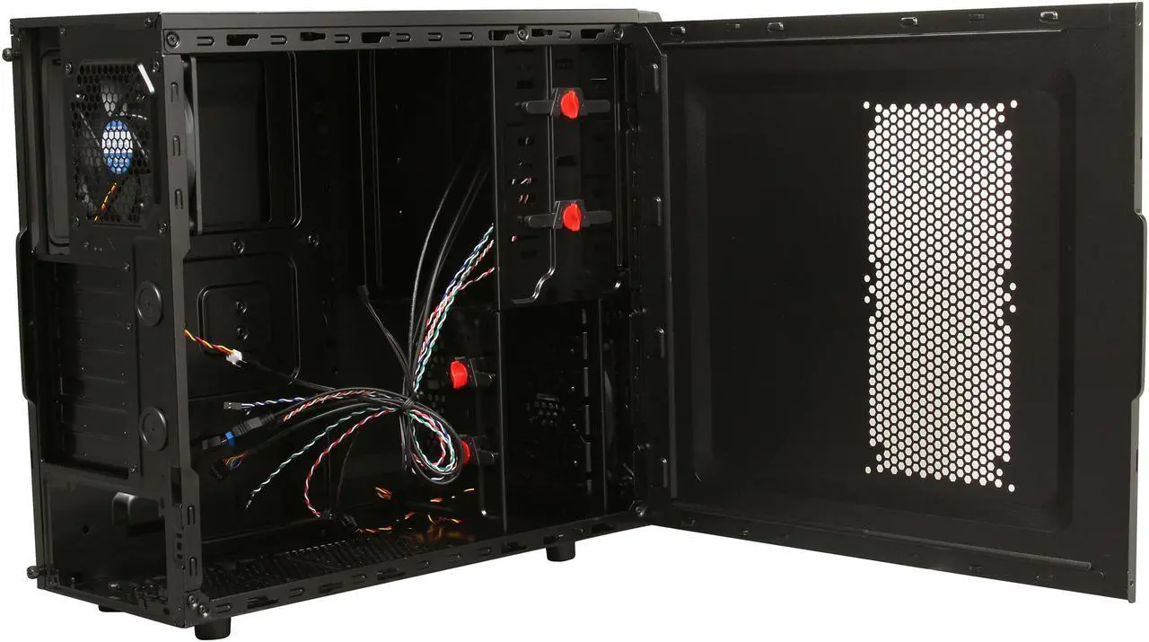 Alt view image 5 of 9 - GIGABYTE GZ-ZIF138R Black ABS+MESH / 0.5mm SGCC ATX Mid Tower Computer Case