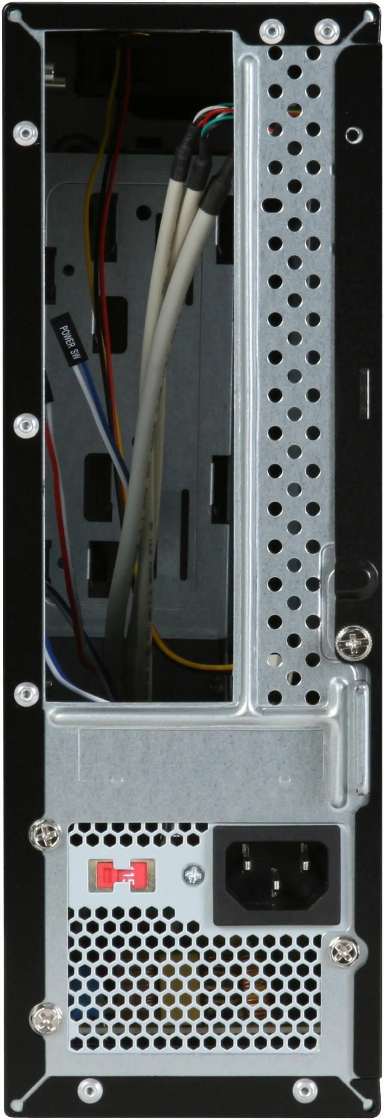 Alt view image 12 of 14 - Winsis Wi-01 Black SGCC / ABS Mini-ITX Tower Computer Case 200W Power Supply