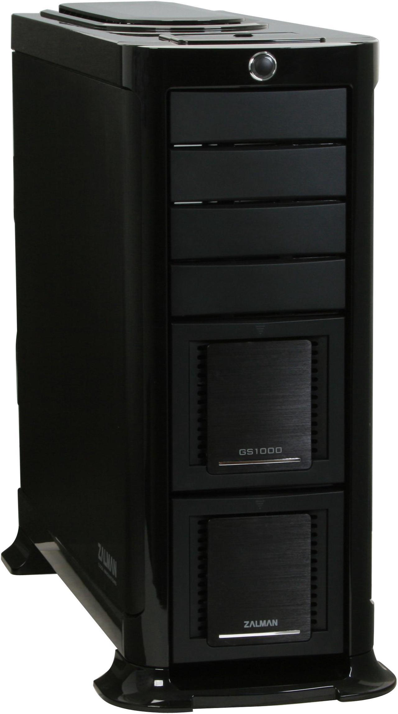 Main image of ZALMAN PROFESSIONAL GS-1000-BK Black Computer Case Aluminum / 1.0mm SECC Steel Full Tower With Hot Swap Bays & PSU Roller Rails