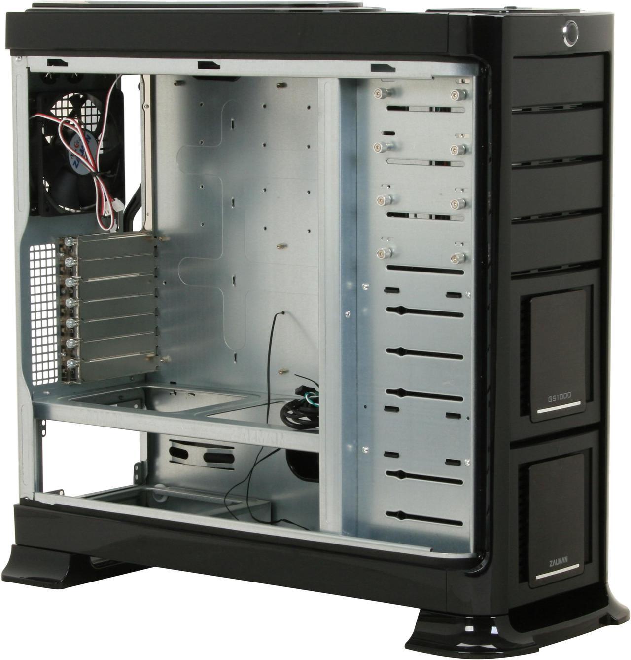 Alt view image 9 of 13 - ZALMAN PROFESSIONAL GS-1000-BK Black Computer Case Aluminum / 1.0mm SECC Steel Full Tower With Hot Swap Bays & PSU Roller Rails