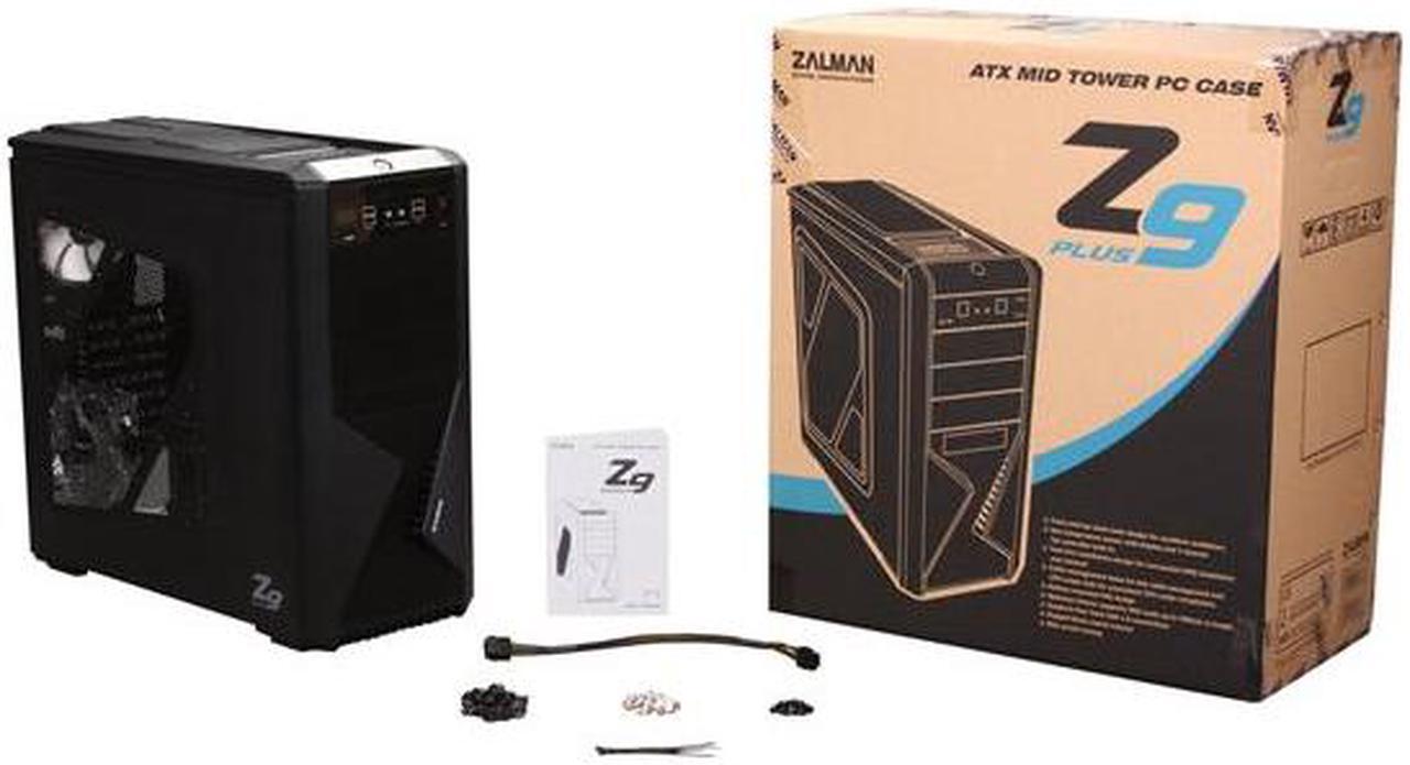 Alt view image 10 of 10 - ZALMAN Z9 Plus Black Steel / Plastic ATX Mid Tower Computer Case