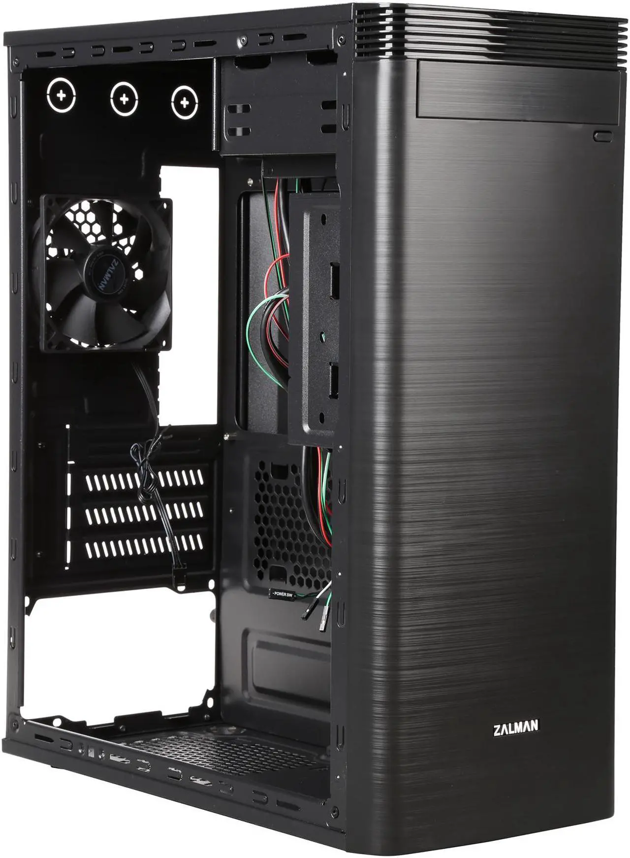 Alt view image 8 of 9 - ZALMAN T5 Black ATX Mini Tower Computer Case