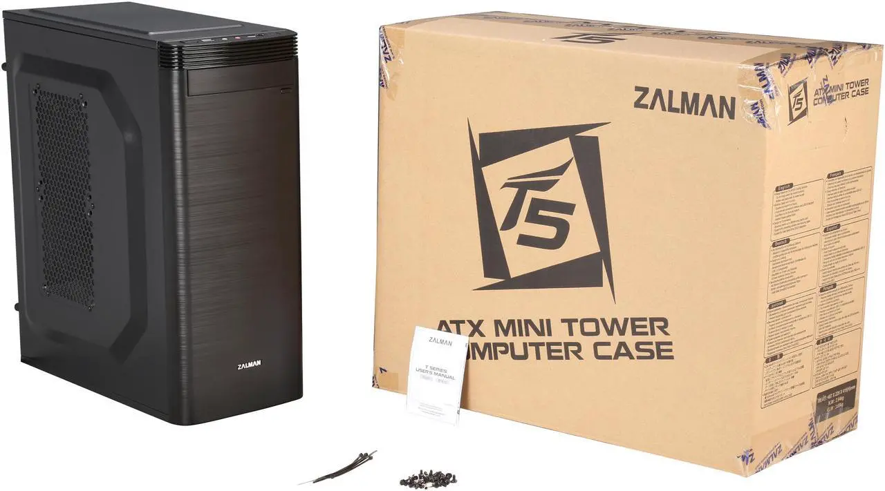 Alt view image 10 of 9 - ZALMAN T5 Black ATX Mini Tower Computer Case