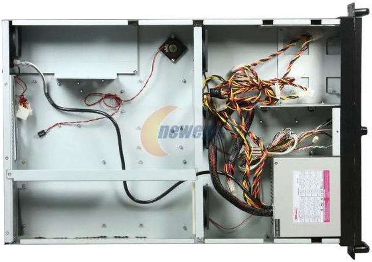Alt view image 6 of 7 - TOPOWER TP-2166B-500S-H3 2U Rackmount Server Chassis w/ 500W Power Supply 2 External 5.25" Drive Bays