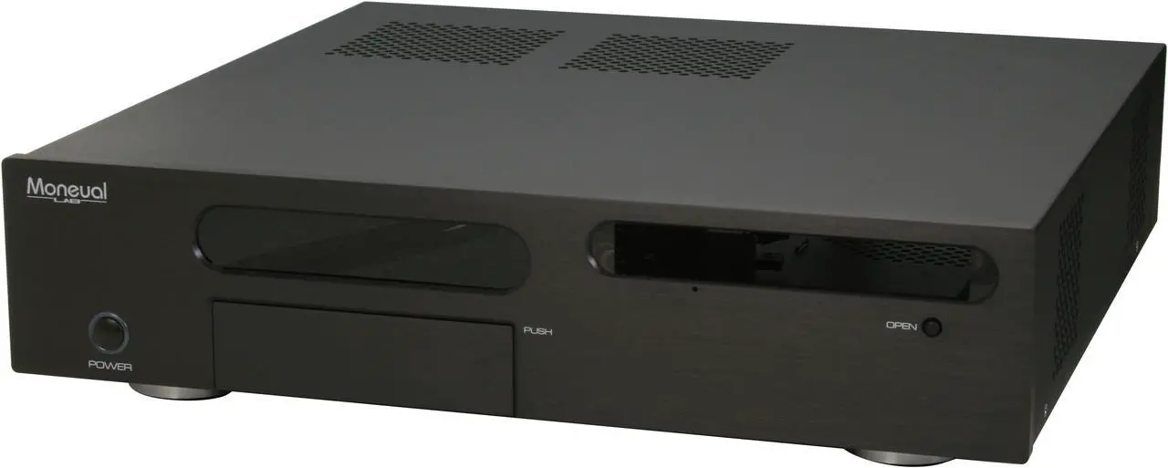 Main image of Moneual Black Aluminum MONCASO 301 B Micro ATX Media Center / HTPC Case