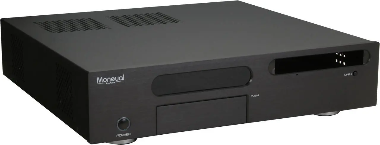 Alt view image 3 of 13 - Moneual Black Aluminum MONCASO 301 B Micro ATX Media Center / HTPC Case