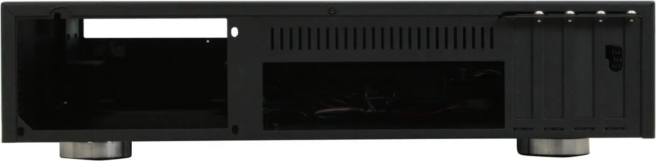 Alt view image 7 of 13 - Moneual Black Aluminum MONCASO 301 B Micro ATX Media Center / HTPC Case