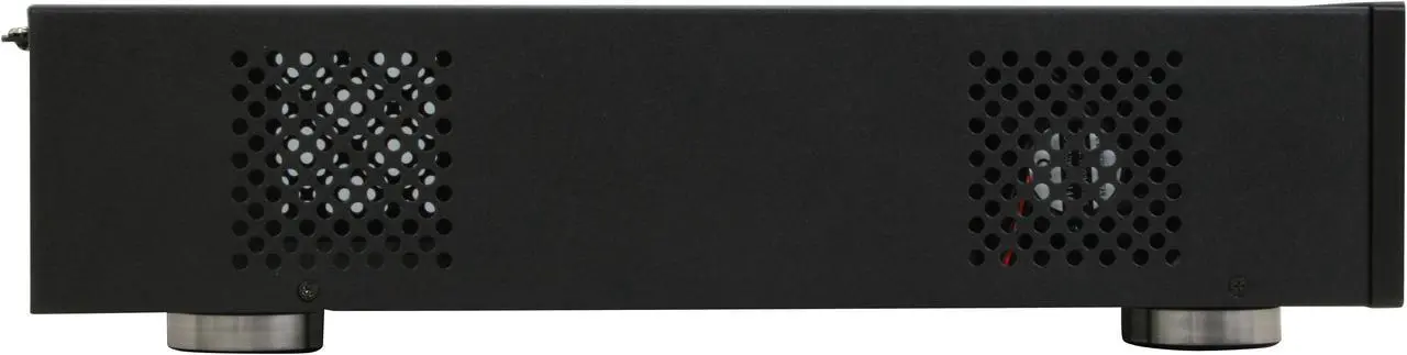Alt view image 8 of 13 - Moneual Black Aluminum MONCASO 301 B Micro ATX Media Center / HTPC Case