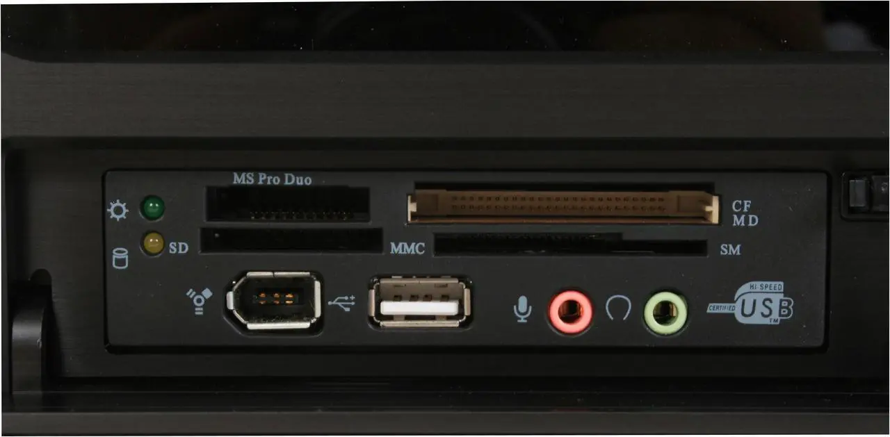 Alt view image 5 of 13 - Moneual Black Aluminum MONCASO 301 B Micro ATX Media Center / HTPC Case