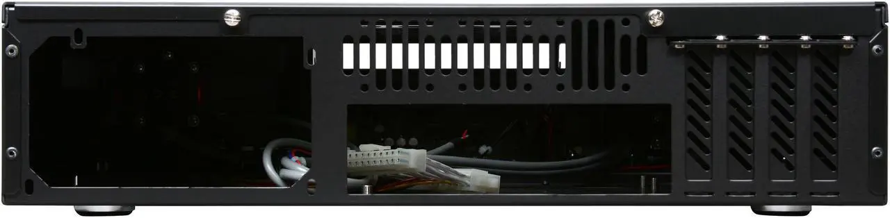 Alt view image 4 of 6 - Moneual Black Aluminum MonCaso 320B Micro ATX Media Center / HTPC Case