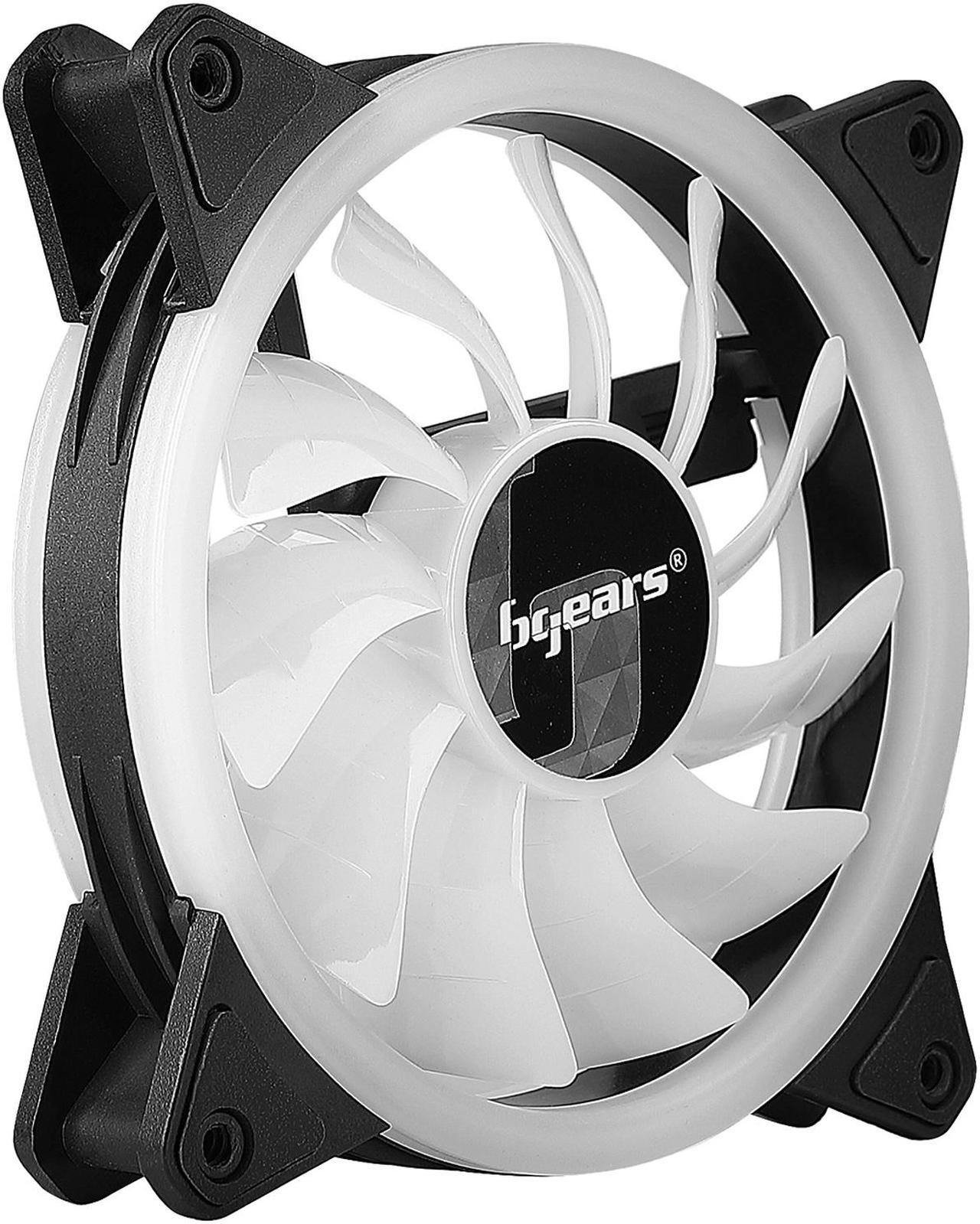 Alt view image 16 of 18 - Bgears b-Voguish-RGB Black Steel / Tempered Glass ATX Mid Tower Computer Case with 6 x 120mm ARGB Fan