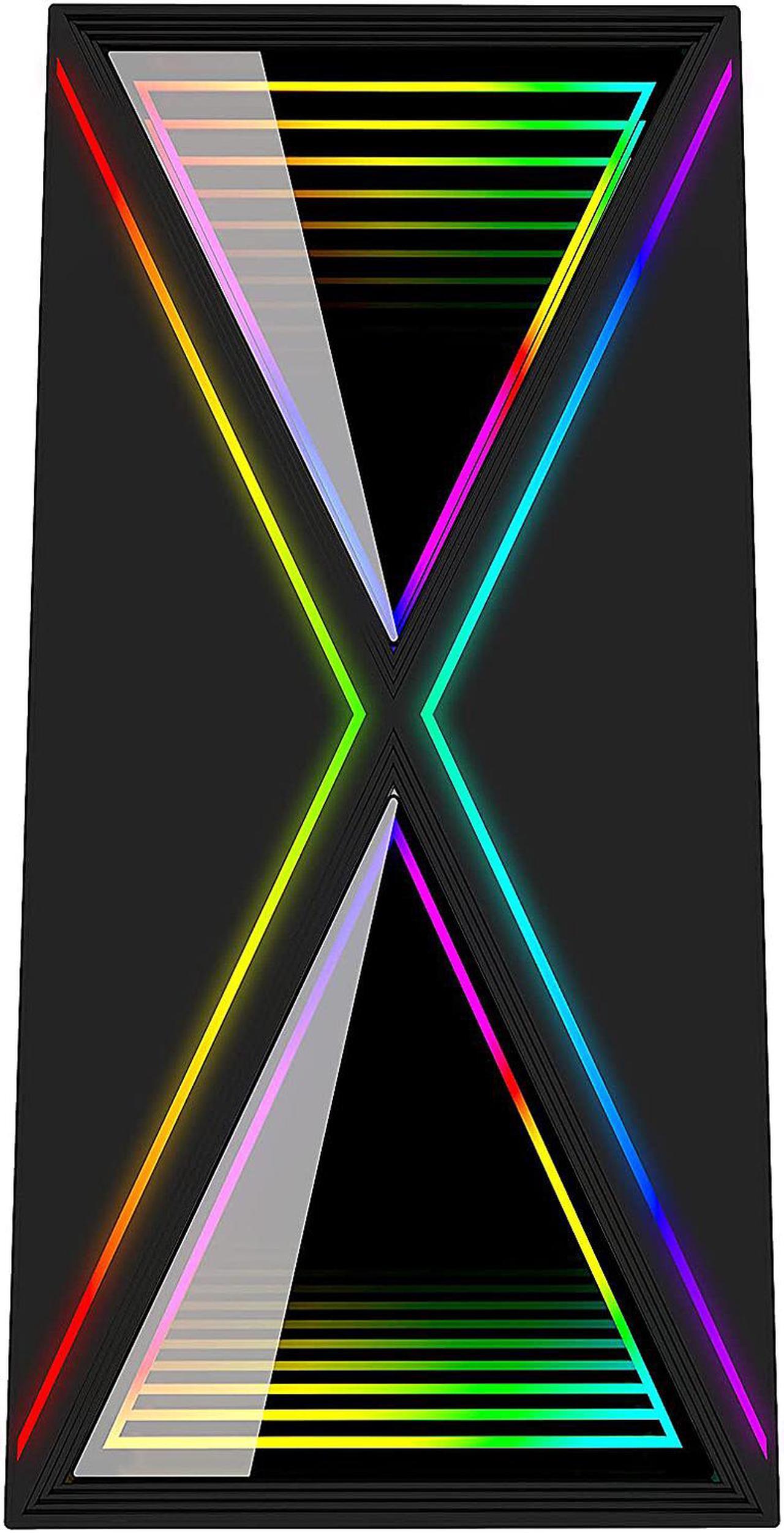 Alt view image 4 of 20 - Bgears b-BlackWidow RGB Black Black ATX Tower Computer Case