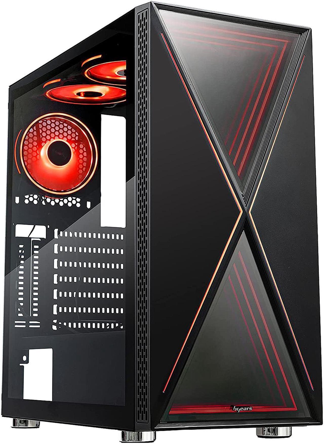 Alt view image 10 of 20 - Bgears b-BlackWidow RGB Black Black ATX Tower Computer Case