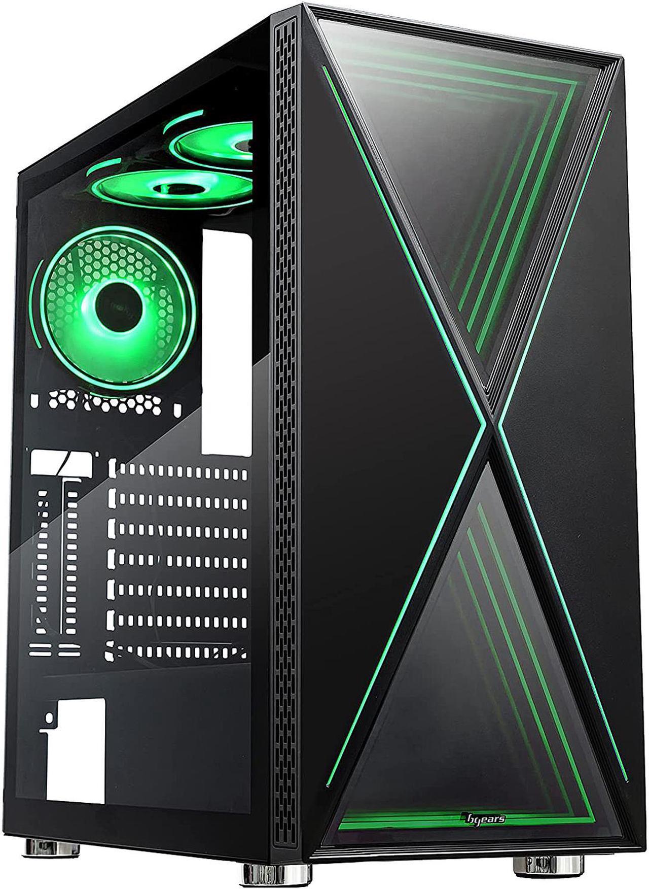 Alt view image 11 of 20 - Bgears b-BlackWidow RGB Black Black ATX Tower Computer Case