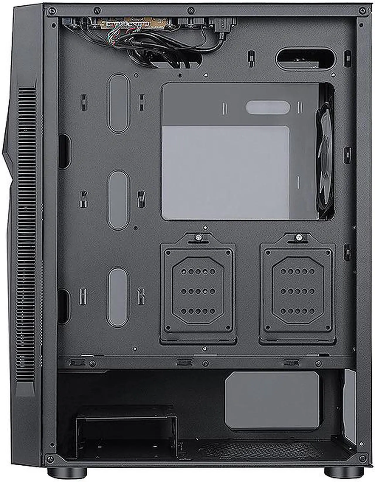 Alt view image 9 of 10 - Bgears Vortex Black Middle Tower ATX Middle Tower ATX