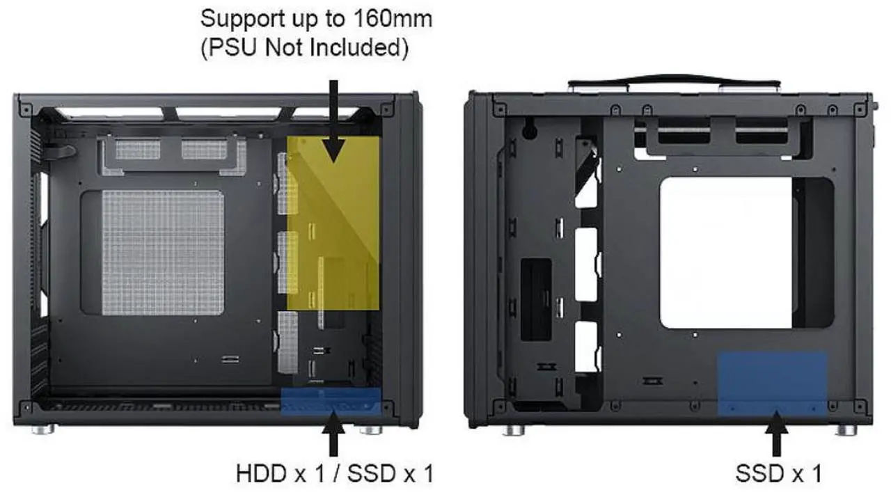 Alt view image 3 of 7 - Bgears Black Micro ATX Cases, b-Pellucid Mini - Black, Micro-ATX / ITX  BG30132