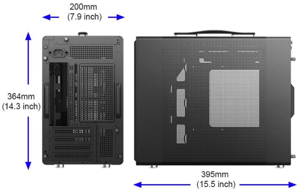 Alt view image 4 of 7 - Bgears Black Micro ATX Cases, b-Pellucid Mini - Black, Micro-ATX / ITX  BG30132
