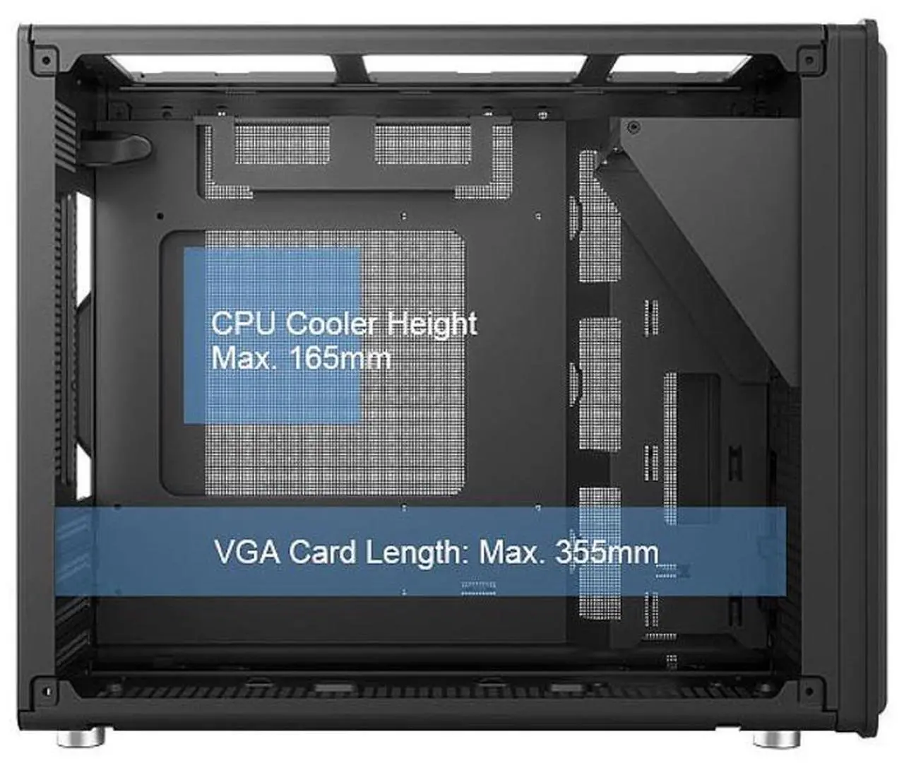 Alt view image 5 of 7 - Bgears Black Micro ATX Cases, b-Pellucid Mini - Black, Micro-ATX / ITX  BG30132