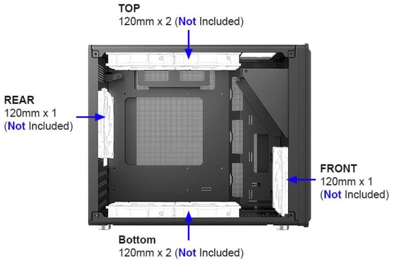 Alt view image 6 of 7 - Bgears Black Micro ATX Cases, b-Pellucid Mini - Black, Micro-ATX / ITX  BG30132