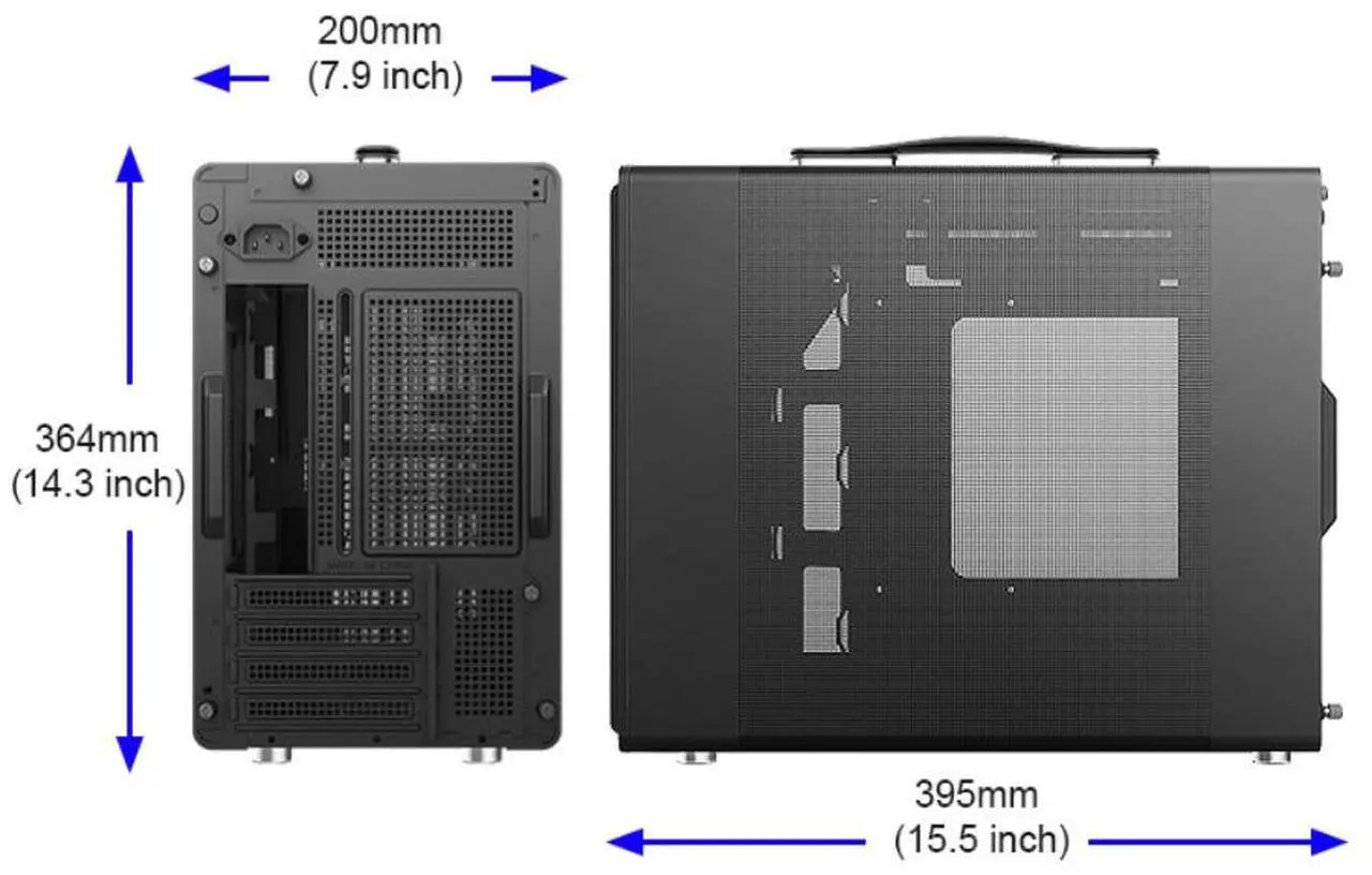 Alt view image 4 of 7 - Bgears White Micro ATX Cases,  ABS + Mesh, USB3.0 + Type C + Mic / HD Audio, White   BG30149