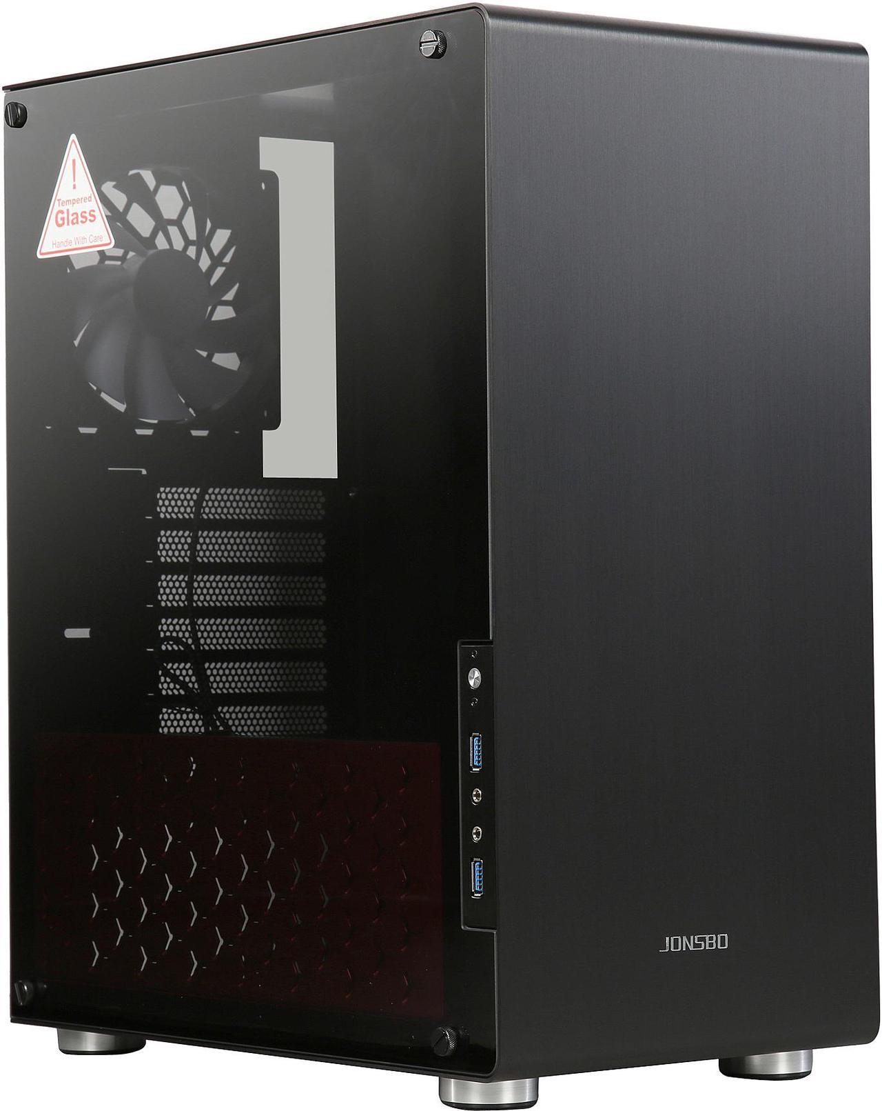 Jonsbo U4 B Black SGCC Steel / Aluminum / Tempered Glass ATX Mid Tower Computer Case