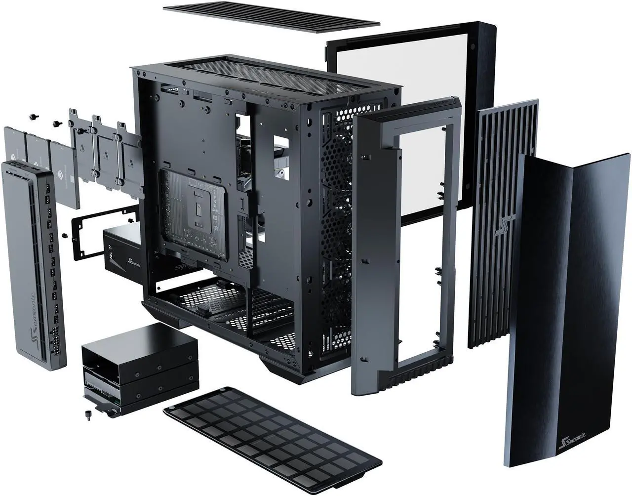 Alt view image 15 of 16 - Seasonic SYNCRO Q704 Case, 2021 iF and Red Dot Design Award Winner, Cable Management Design to Create Quality & Clean Look, Use with SYNCRO PSU Highly Recommended