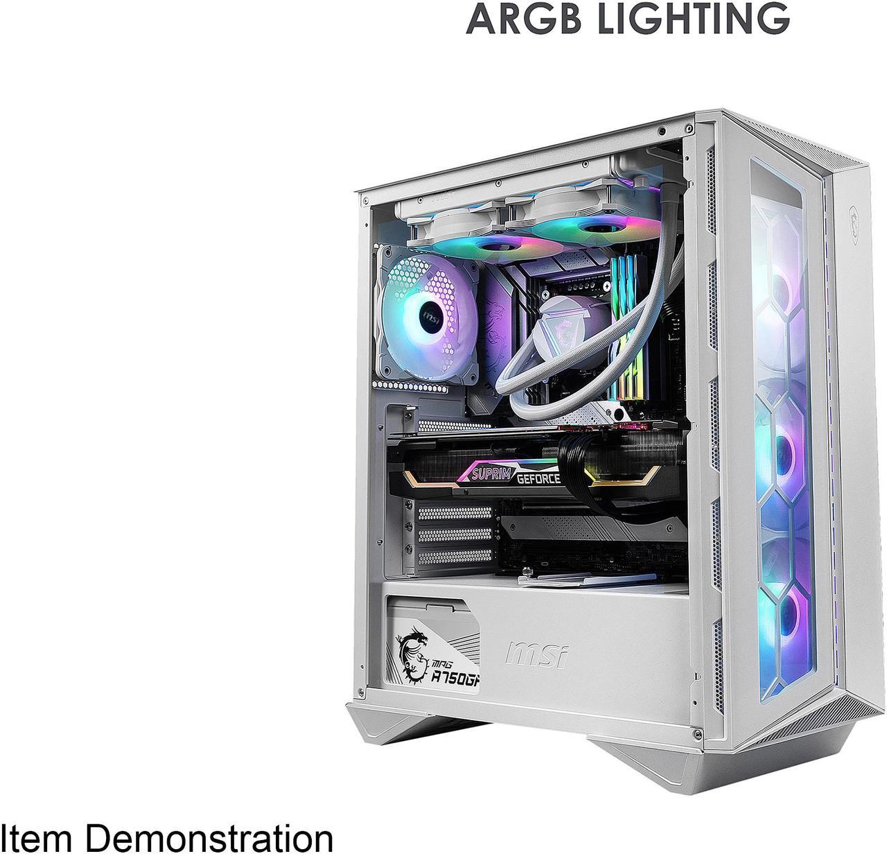 MSI MPG GUNGNIR 110R White ABS / SPCC / Tempered Glass ATX Mid Tower Computer Case