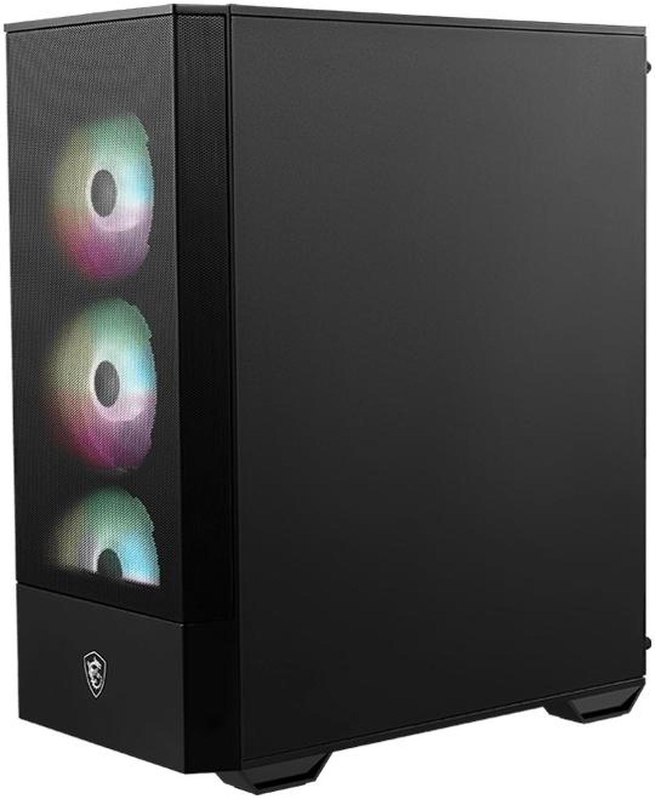 Alt view image 2 of 14 - MSI Mid-Tower PC Gaming Case – Tempered Glass Side Panel – 4 x 120mm aRGB Fan – Liquid Cooling Support up to 240mm Radiator x 1 – MAG Forge 112R