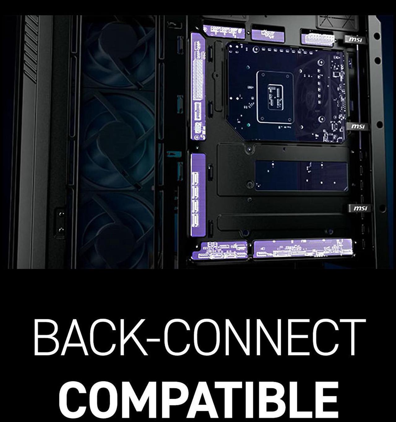 Alt view image 11 of 15 - MSI MPG Velox 300R Airflow PZ - Mid-Tower Gaming PC Case - Tempered Glass Side Panel - 2 x 160 mm Dual Layer Blades Fans - Liquid Cooling Support up to 360mm Radiator - Mesh Panel for Airflow