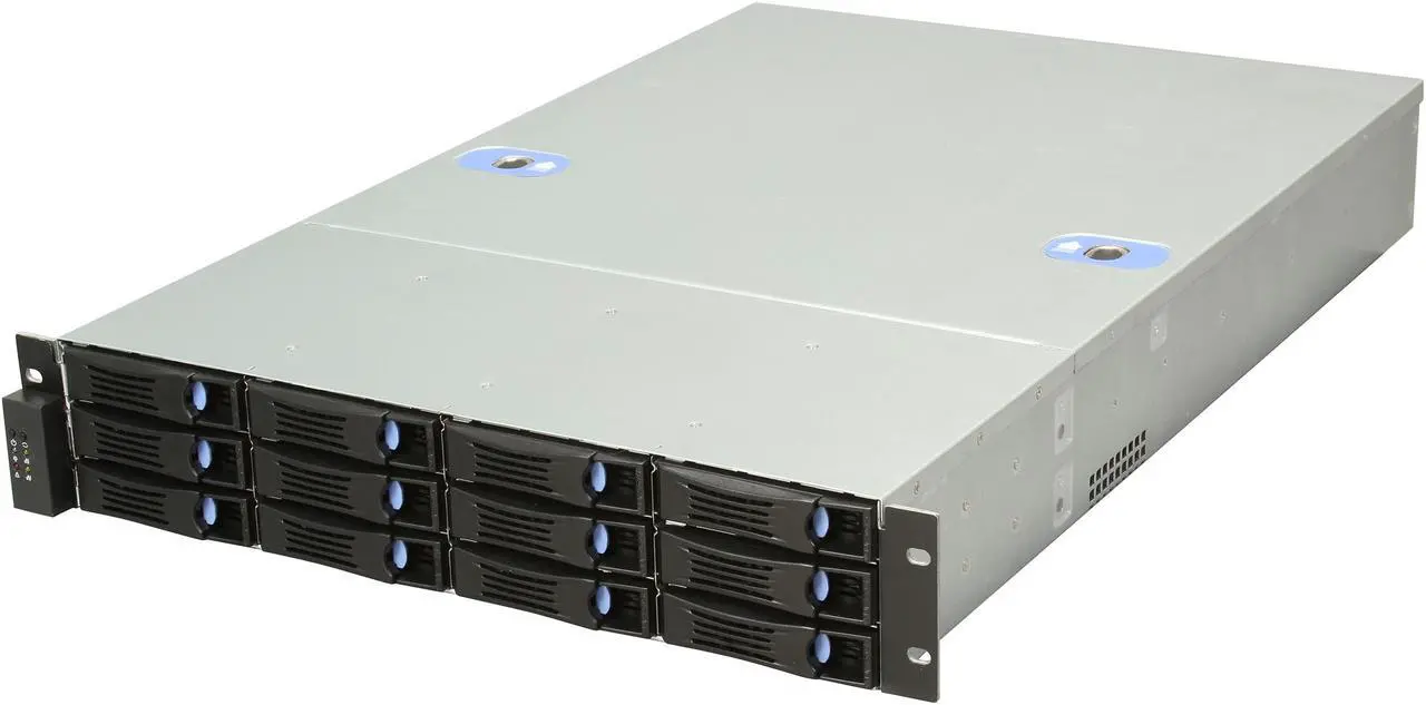 Main image of Habey ESC-2122C 2U Storage Server Chassis with 12 hot-swap SAS/SATA Bay - OEM