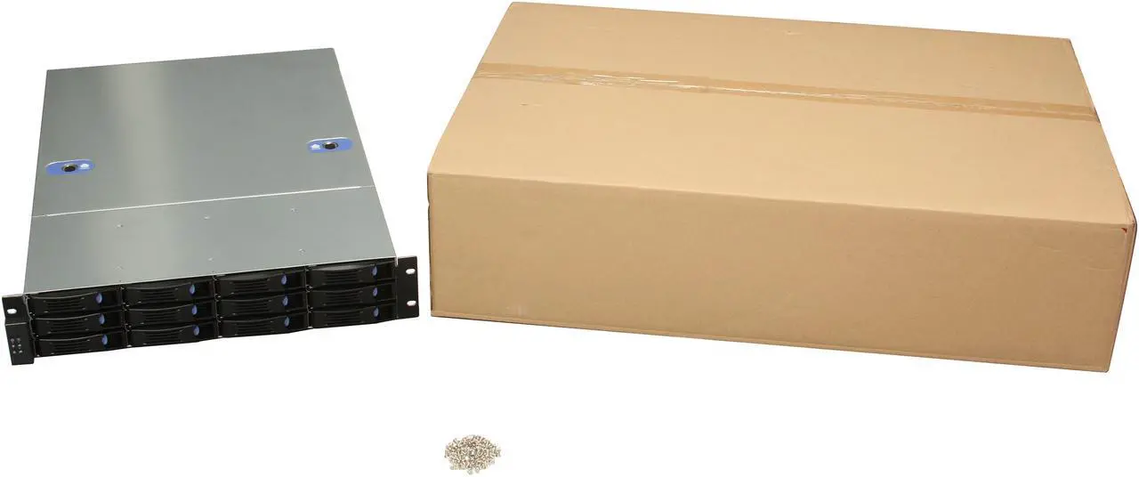 Alt view image 7 of 7 - Habey ESC-2122C 2U Storage Server Chassis with 12 hot-swap SAS/SATA Bay - OEM