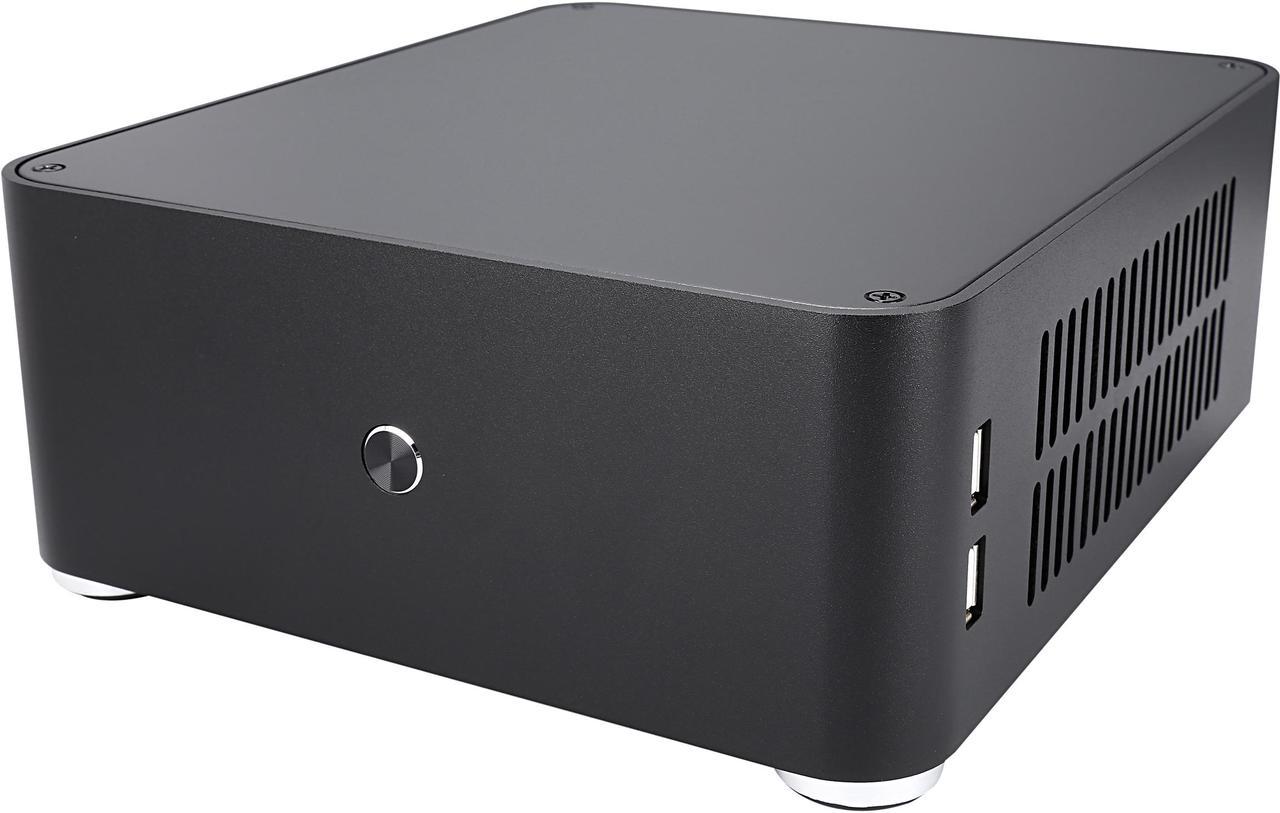 HABEY EMC-810B Slim Mini ITX Aluminum HTPC / NAS / Server PC Case with 12V DC Power Supply