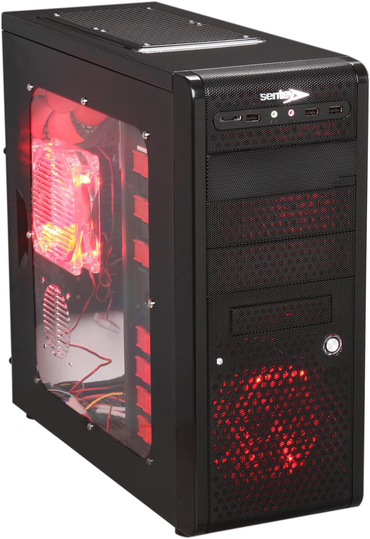 Sentey Black Box Series BX2-4260 v2.3 Black SECC 0.7mm / Plastic ATX Mid Tower Computer Case