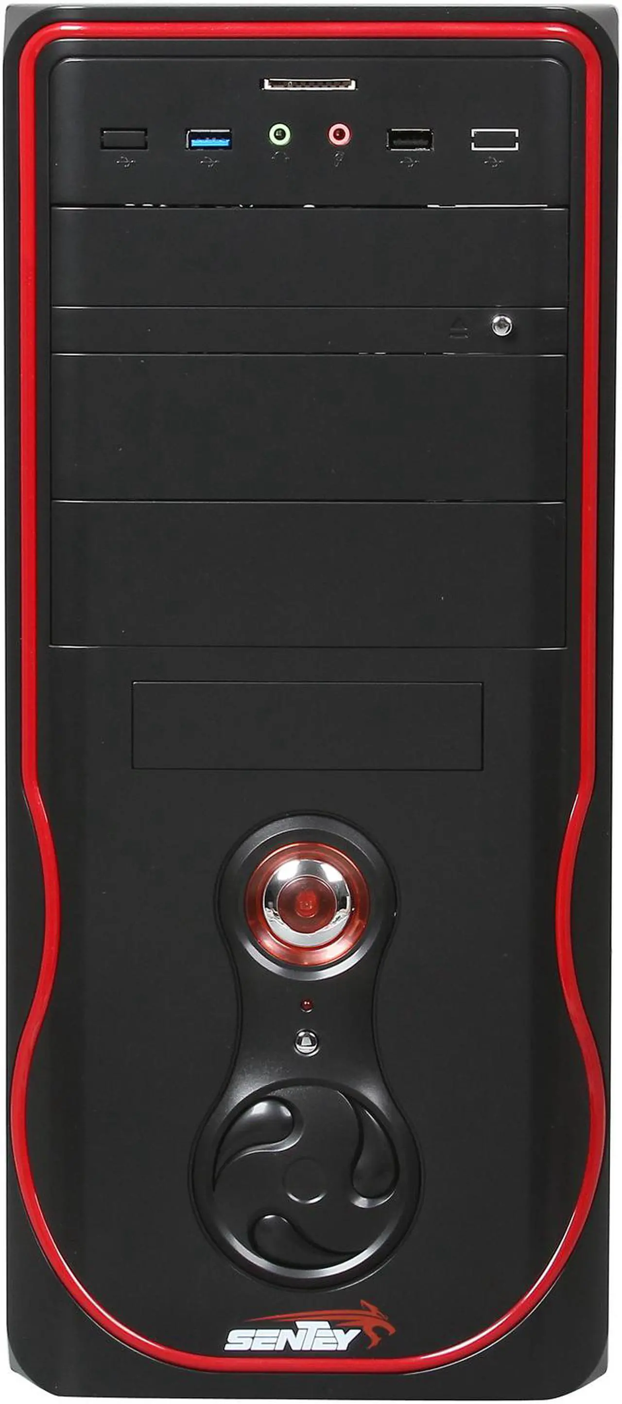 Alt view image 2 of 9 - Sentey CS1-1399 PLUS Black SECC 0.5mm ATX Mid Tower Computer Case
