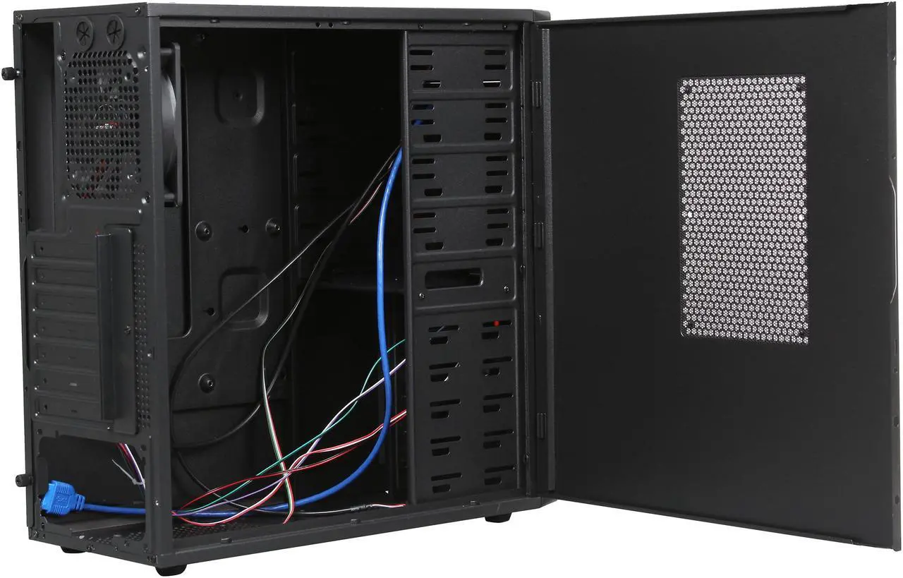 Alt view image 5 of 9 - Sentey CS1-1399 PLUS Black SECC 0.5mm ATX Mid Tower Computer Case