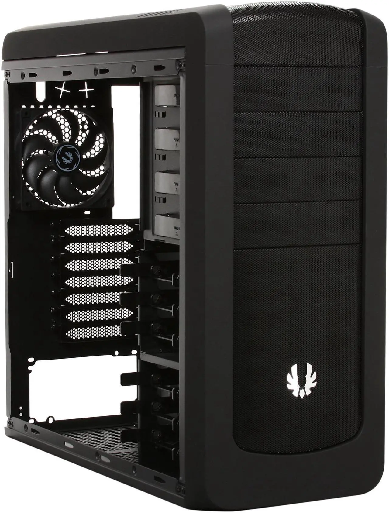 Alt view image 7 of 10 - BitFenix Raider Black Steel / Plastic ATX Mid Tower Computer Case