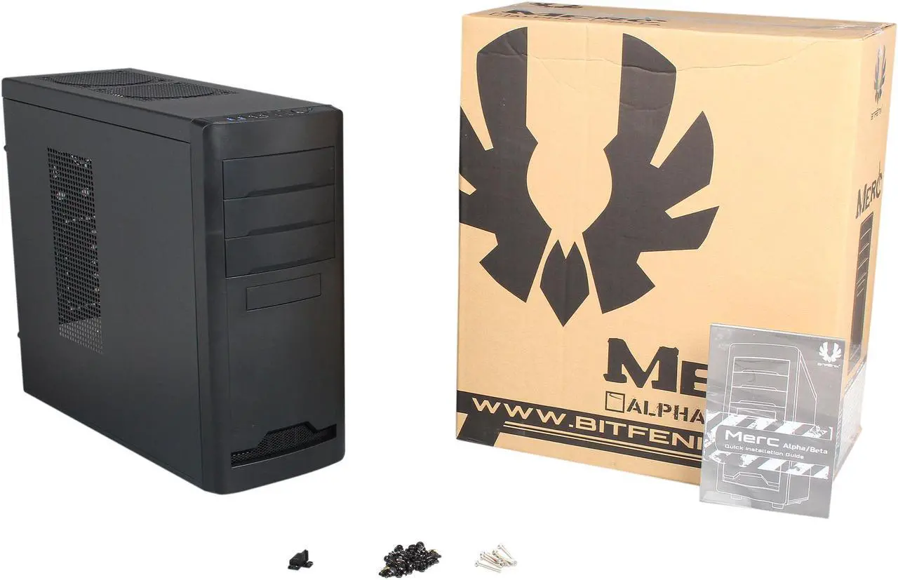 BitFenix Merc Alpha USB 3.0 BFC-MRC-100-KKX1-U3 Black Computer Case ...