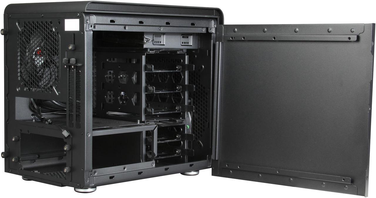 Alt view image 5 of 9 - BitFenix Phenom BFC-PHE-300-KKXKK-RP Midnight Black Steel / Plastic Mini-ITX Tower Computer Case