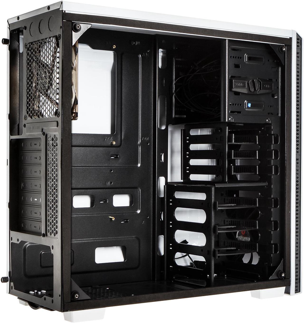 Alt view image 6 of 8 - BitFenix Nova TG White ATX/mATX/Mini ITX Midi Tower Case - Tempered Glass Window BFX-NTG-100-WWWKK-RP