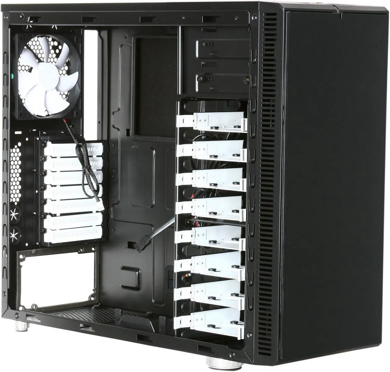 Alt view image 8 of 11 - Fractal Design Define R3 Black ATX Mid Tower Silent PC Computer Case