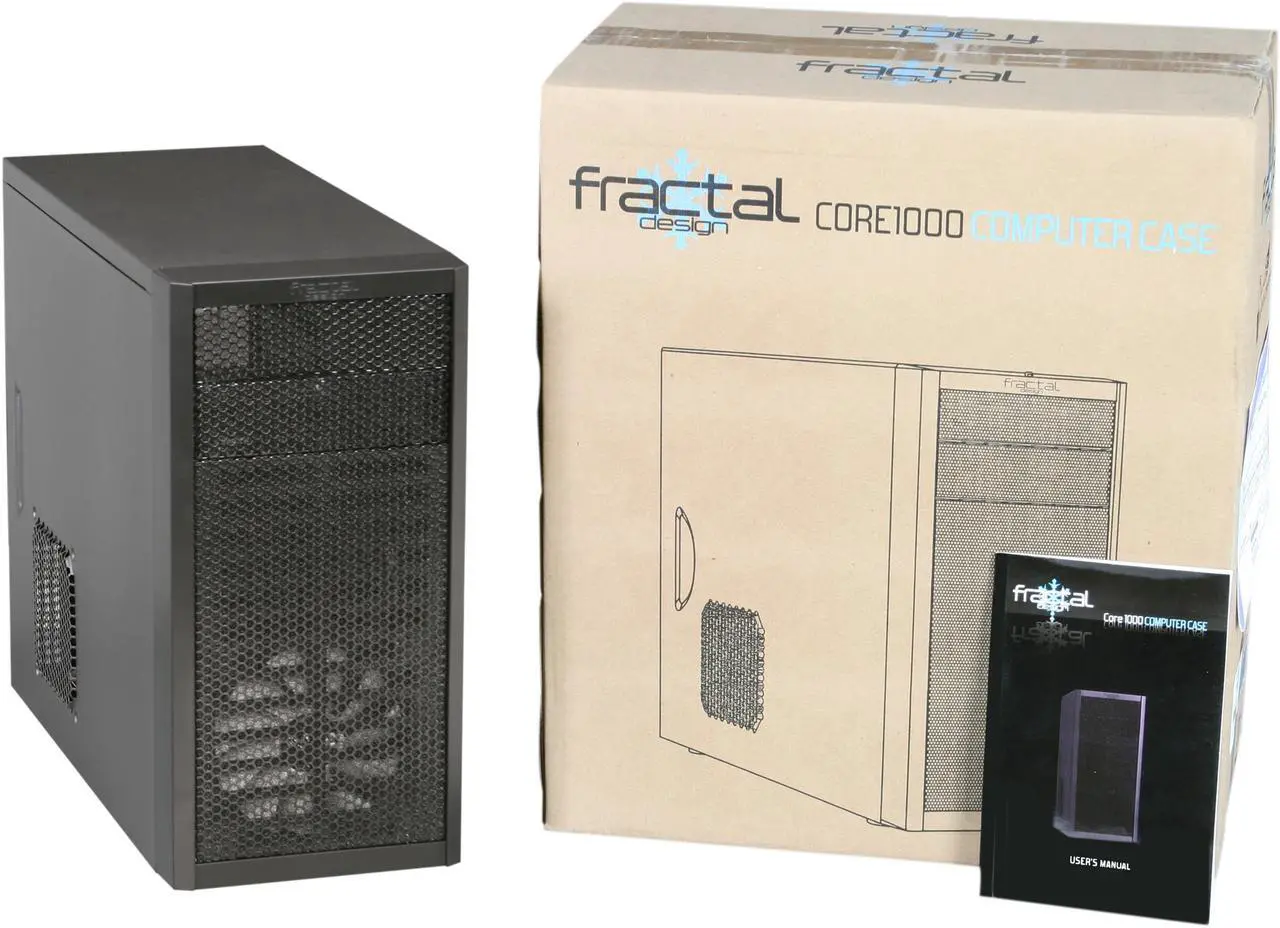 Alt view image 8 of 8 - Fractal Design Core 1000 Micro ATX Computer Case w/  1 x 120mm fan