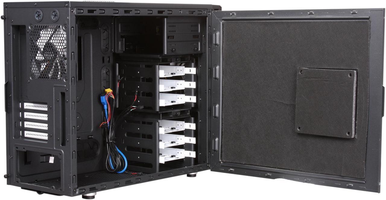 Alt view image 6 of 10 - Fractal Design Define Mini Black Silent MATX Mini Tower Computer Case